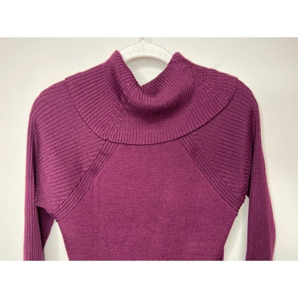Tahari Arthur S. Levine Purple Wool Blend Sweater Dress XS - Picture 2 of 6